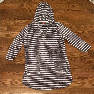 Sandiva Striped Hooded Tunic with pockets